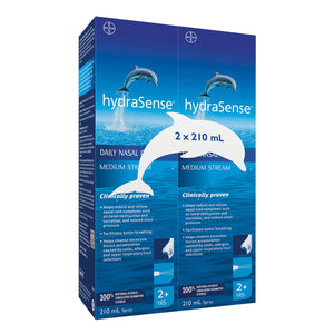hydraSense 中流量天然海水洗鼻噴霧 (210mL x 2瓶) | 海外代購-Medicines-FIT MART 香港智能健康及運動生活用品專門店：筋膜槍、瑜伽輔助工具、智能健身設備