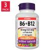 Webber Naturals 維他命B6 + B12 + 葉酸膠囊 (120粒 x 3樽) 產品圖片 1