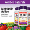 Webber Naturals 維他命B6 + B12 + 葉酸膠囊 (120粒 x 3樽) 產品圖片 2
