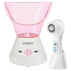 Conair 面部蒸汽機及聲波潔面刷套裝｜Fitmart 加拿大直送-個人護理-FIT MART 香港智能健康及運動生活用品專門店：筋膜槍、瑜伽輔助工具、智能健身設備