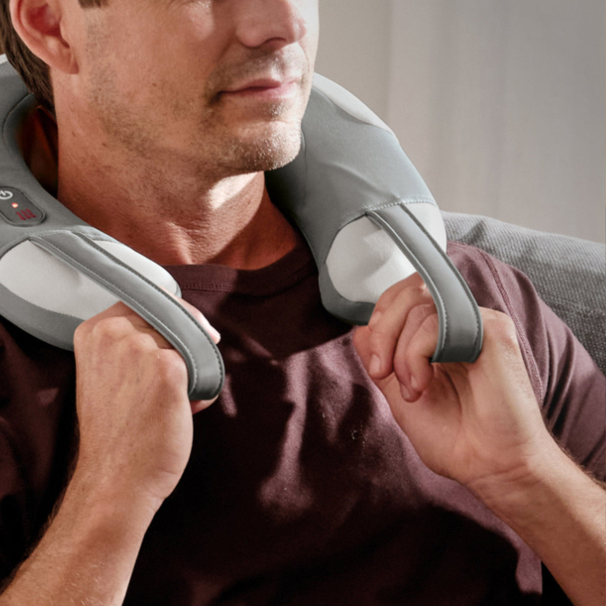 HoMedics 無線頸肩按摩器｜Shiatsu 熱敷・3速－Fitmart 健康生活選品 圖片 5