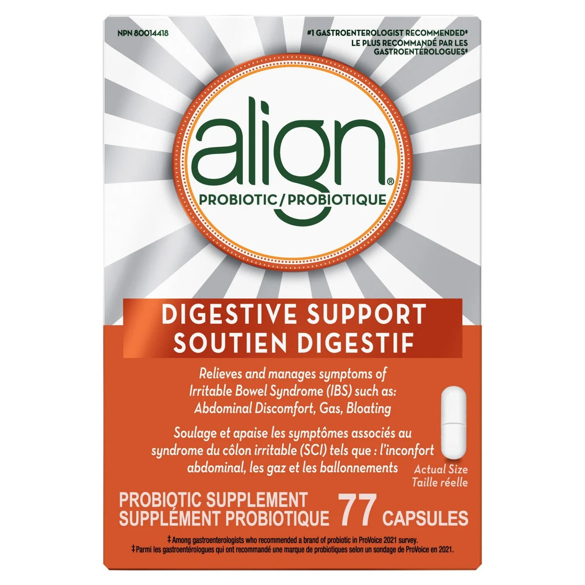 align Probiotic Supplement 益生菌補充劑 (77 粒裝) | 海外代購-Supplements-FIT MART 香港智能健康及運動生活用品專門店：筋膜槍、瑜伽輔助工具、智能健身設備