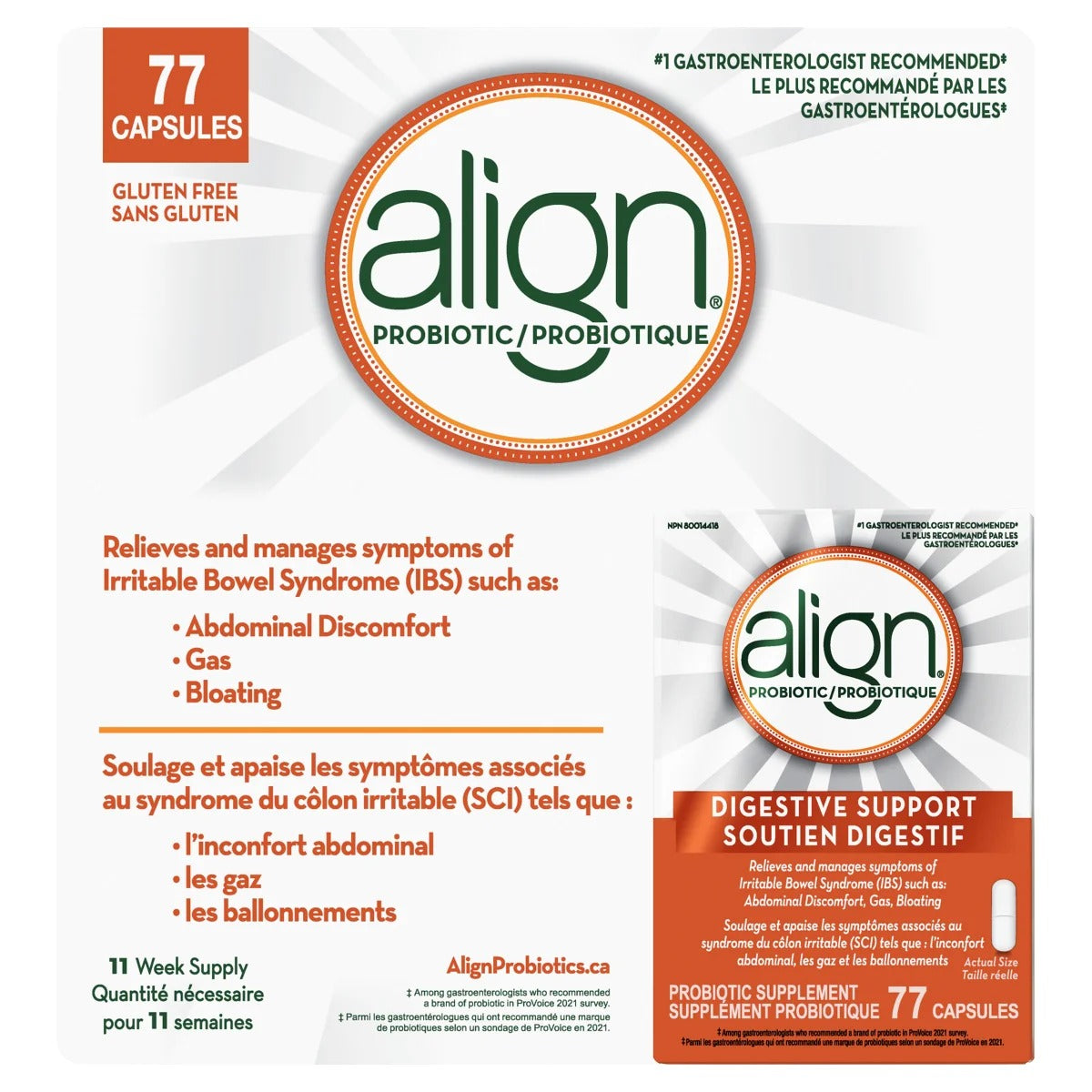align Probiotic Supplement 益生菌補充劑 (77 粒裝) | 海外代購-Supplements-FIT MART 香港智能健康及運動生活用品專門店：筋膜槍、瑜伽輔助工具、智能健身設備