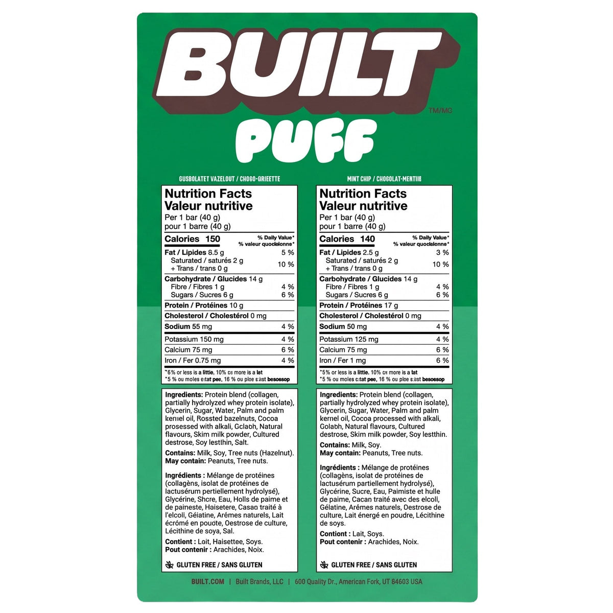 Built 蛋白棒雜錦 (40g)｜Fitmart 加拿大直送-Supplements-FIT MART 香港智能健康及運動生活用品專門店：筋膜槍、瑜伽輔助工具、智能健身設備