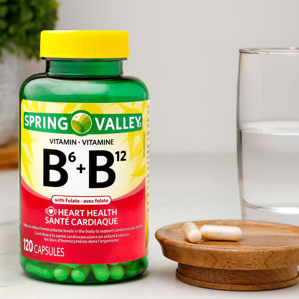 Spring Valley 維他命B6 + B12 + 葉酸膠囊 (120粒)-Supplements-FIT MART 香港智能健康及運動生活用品專門店：筋膜槍、瑜伽輔助工具、智能健身設備