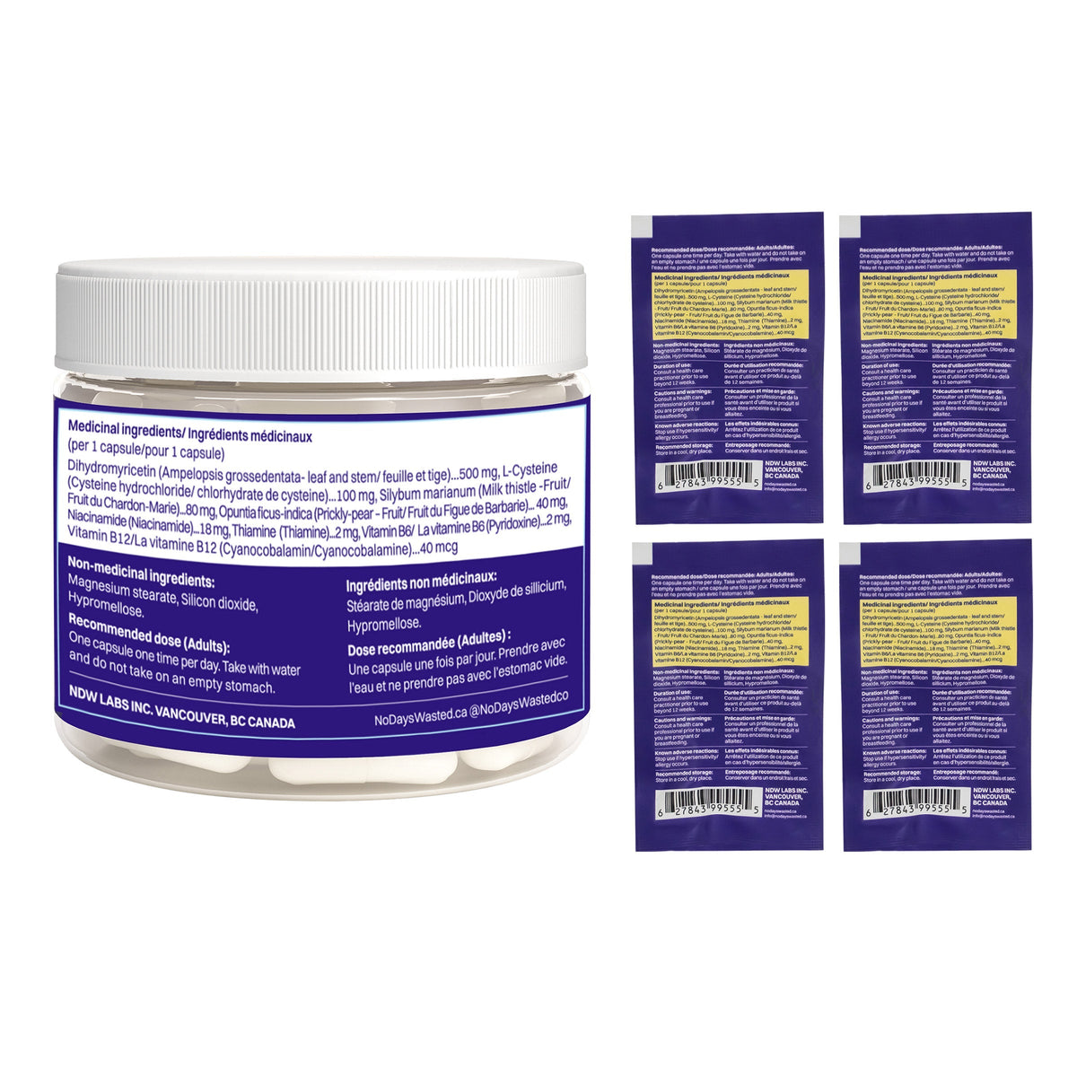 NoDaysWasted DHM Blend 日常健康及胺基酸配方 (60粒 + 8粒旅行裝) | 海外代購-Supplements-FIT MART 香港智能健康及運動生活用品專門店：筋膜槍、瑜伽輔助工具、智能健身設備