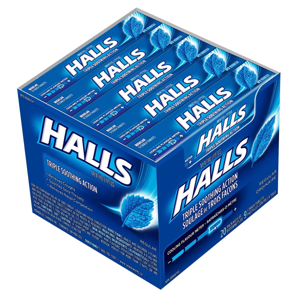 Halls Mentho-Lyptus 經典薄荷潤喉糖 (20包) | 海外代購-Medicines-FIT MART 香港智能健康及運動生活用品專門店：筋膜槍、瑜伽輔助工具、智能健身設備