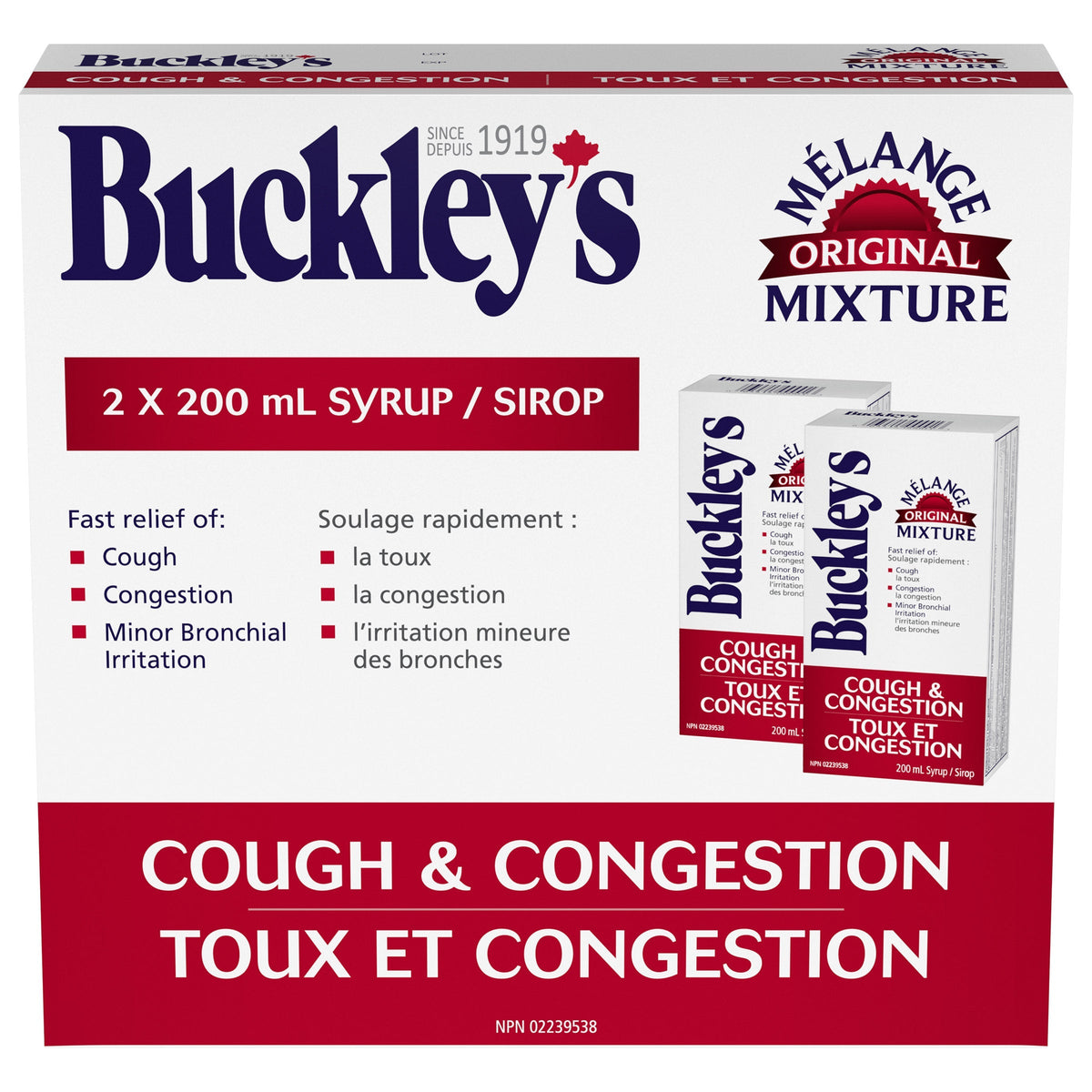 Buckley's Original Mixture 特強止咳化痰糖漿 (200mL x 2樽) | 海外代購-Medicines-FIT MART 香港智能健康及運動生活用品專門店：筋膜槍、瑜伽輔助工具、智能健身設備