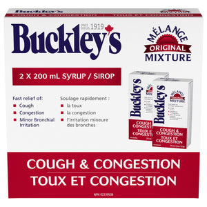 Buckley's Original Mixture 特強止咳化痰糖漿 (200mL x 2樽) | 海外代購-Medicines-FIT MART 香港智能健康及運動生活用品專門店：筋膜槍、瑜伽輔助工具、智能健身設備