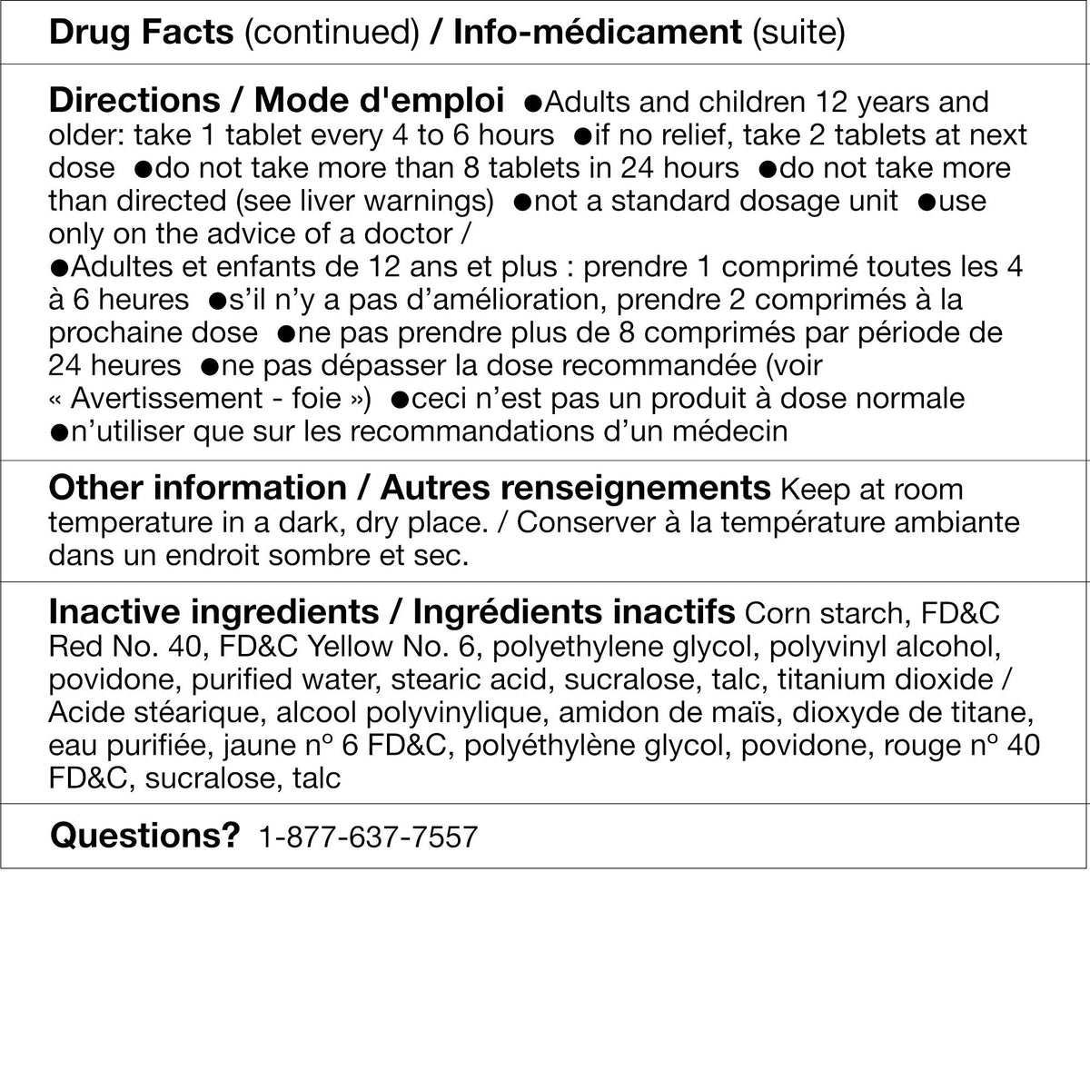 Kirkland Signature 特強撲熱息痛 500mg 止痛退燒片 (400片)-Medicines-FIT MART 香港智能健康及運動生活用品專門店：筋膜槍、瑜伽輔助工具、智能健身設備