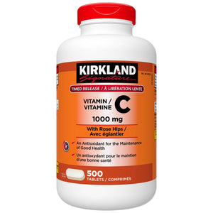 Kirkland Signature 緩釋維他命C 1000mg 片 (500片)-Supplements-FIT MART 香港智能健康及運動生活用品專門店：筋膜槍、瑜伽輔助工具、智能健身設備