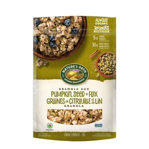 Flax Plus 有機南瓜籽亞麻籽高纖 Granola 燕麥脆脆 (1kg) 產品圖片 1－Fitmart 加拿大直送健康選品