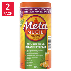 Metamucil Premium Blend 甜菊糖纖維粉 (114份 x 2罐)-Medicines-FIT MART 香港智能健康及運動生活用品專門店：筋膜槍、瑜伽輔助工具、智能健身設備