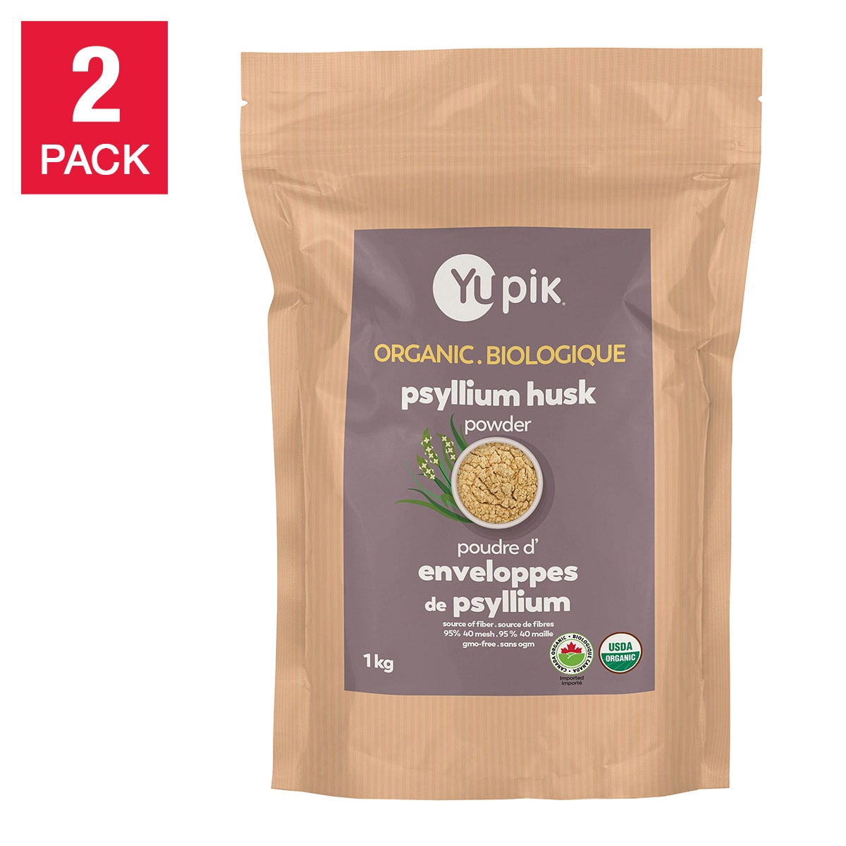 Yupik 有機洋車前子殼粉 (1kg)｜Fitmart 加拿大直送-Food-FIT MART 香港智能健康及運動生活用品專門店：筋膜槍、瑜伽輔助工具、智能健身設備