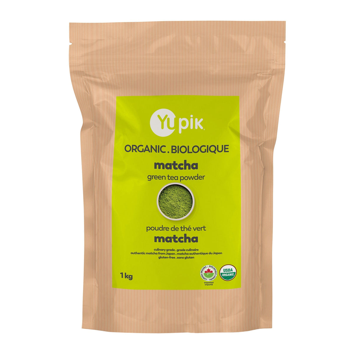 Yupik 有機抹茶綠茶粉 (1kg)｜Fitmart 加拿大直送-Food-FIT MART 香港智能健康及運動生活用品專門店：筋膜槍、瑜伽輔助工具、智能健身設備