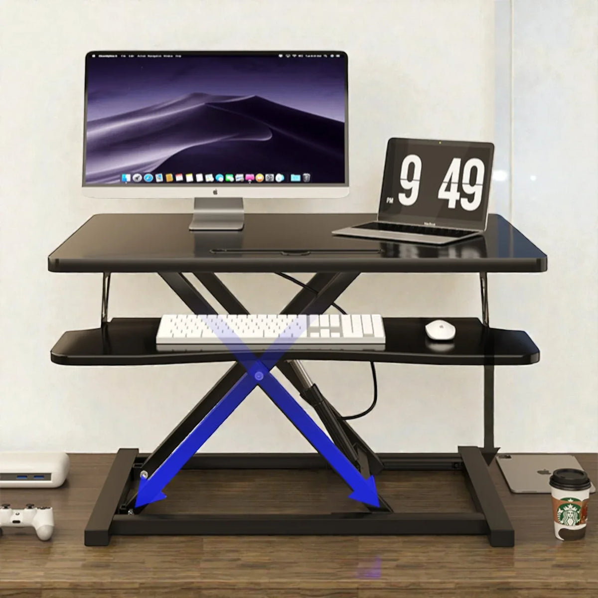 Baipu 專業人體工學站立式辦公電腦升降桌-辦公電腦升降桌-FIT MART 香港智能健康及運動生活用品專門店：筋膜槍、瑜伽輔助工具、智能健身設備