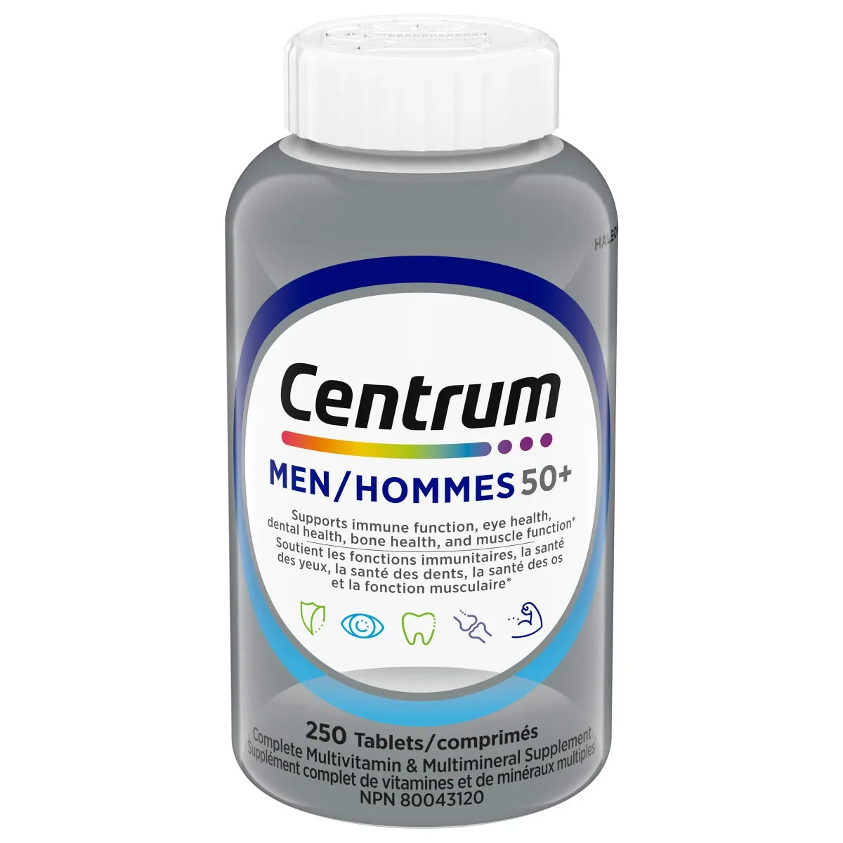 Centrum 善存 男士 50+ 全效多種維他命及礦物質 (250粒) | 海外代購-Supplements-FIT MART 香港智能健康及運動生活用品專門店：筋膜槍、瑜伽輔助工具、智能健身設備