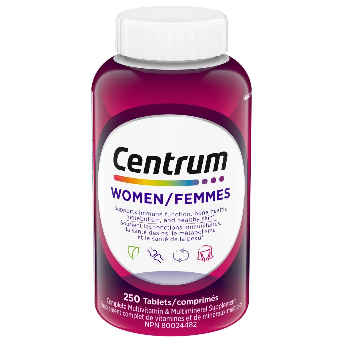 Centrum 善存 女士全效多種維他命及礦物質補充劑 (250粒大容量裝) | 海外代購-Supplements-FIT MART 香港智能健康及運動生活用品專門店：筋膜槍、瑜伽輔助工具、智能健身設備