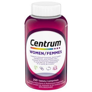 Centrum 善存 女士全效多種維他命及礦物質補充劑 (250粒大容量裝) | 海外代購-Supplements-FIT MART 香港智能健康及運動生活用品專門店：筋膜槍、瑜伽輔助工具、智能健身設備