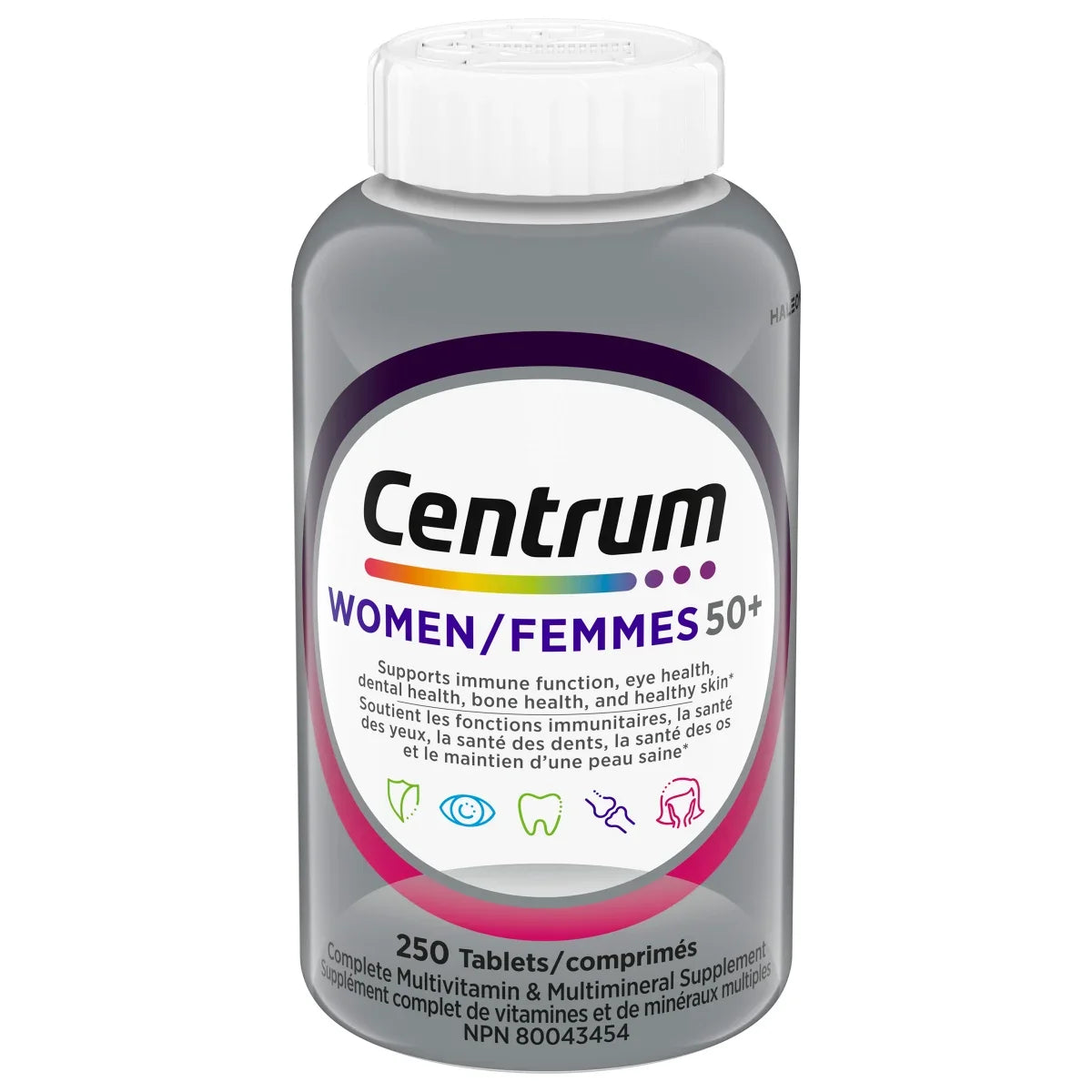 Centrum 善存 銀髮族女士 50+ 全效綜合維他命 (250粒) | 海外代購-Supplements-FIT MART 香港智能健康及運動生活用品專門店：筋膜槍、瑜伽輔助工具、智能健身設備