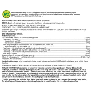 Kirkland Signature 100% 野生阿拉斯加三文魚油 (整魚萃取) 1200mg (320粒 軟膠囊) | 海外代購-Supplements-FIT MART 香港智能健康及運動生活用品專門店：筋膜槍、瑜伽輔助工具、智能健身設備