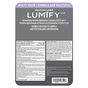 Bausch + Lomb LUMIFY 神奇去紅筋眼藥水 (1分鐘見效) 15ml (7.5ml x 2支) | 海外代購-Supplements-FIT MART 香港智能健康及運動生活用品專門店：筋膜槍、瑜伽輔助工具、智能健身設備