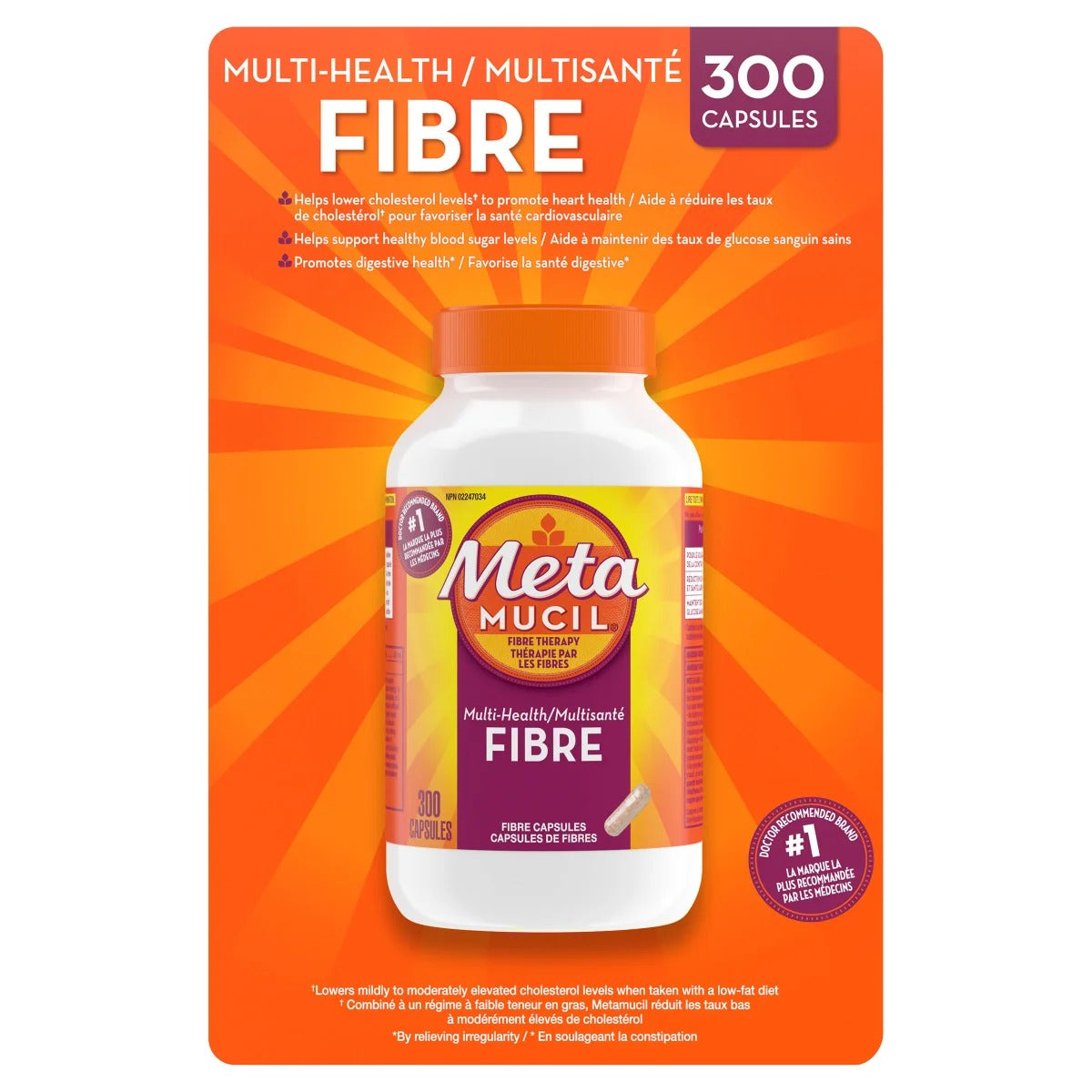 Metamucil 美達施 100% 天然洋車前子纖維膠囊 (300粒) | 海外代購-Supplements-FIT MART 香港智能健康及運動生活用品專門店：筋膜槍、瑜伽輔助工具、智能健身設備