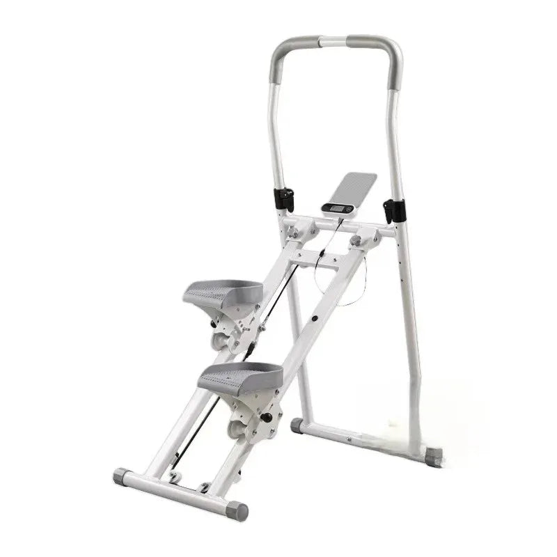 Fit Mart多功能直扶手登山步行機 (一體扶手＋手機支架＋數據屏＋折疊收納升級版)-室內運動機-FIT MART 香港智能健康及運動生活用品專門店：筋膜槍、瑜伽輔助工具、智能健身設備