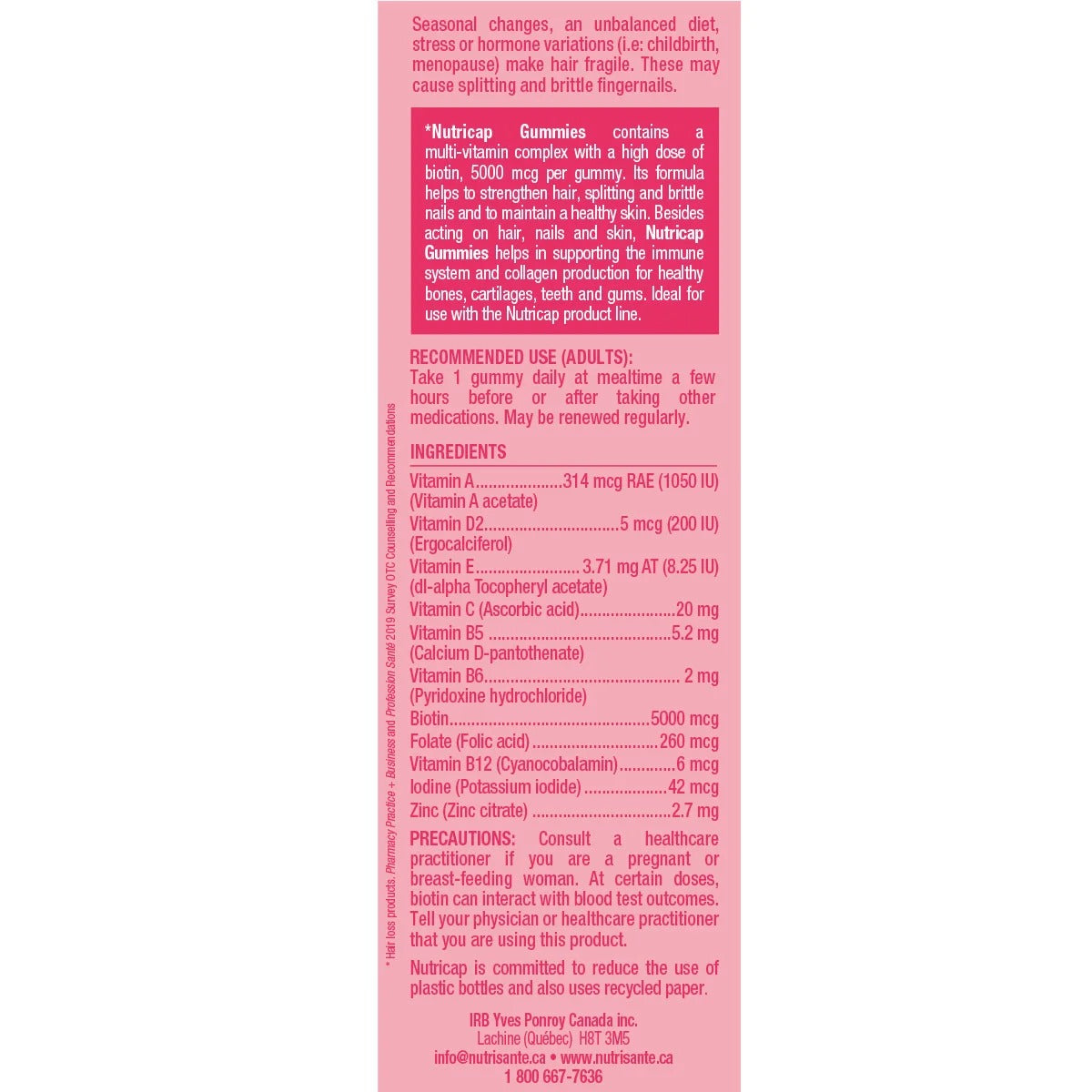 Nutricap 3合1 美肌護髮軟糖 (頭髮、指甲、皮膚) 180粒 (90粒 x 2樽) | 海外代購-Supplements-FIT MART 香港智能健康及運動生活用品專門店：筋膜槍、瑜伽輔助工具、智能健身設備