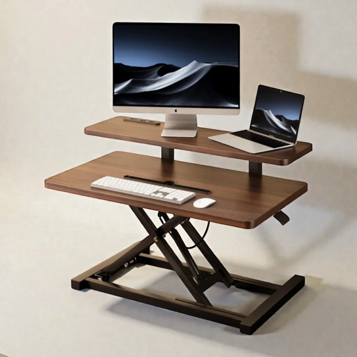 Baipu 專業人體工學站立式辦公電腦升降桌-辦公電腦升降桌-FIT MART 香港智能健康及運動生活用品專門店：筋膜槍、瑜伽輔助工具、智能健身設備