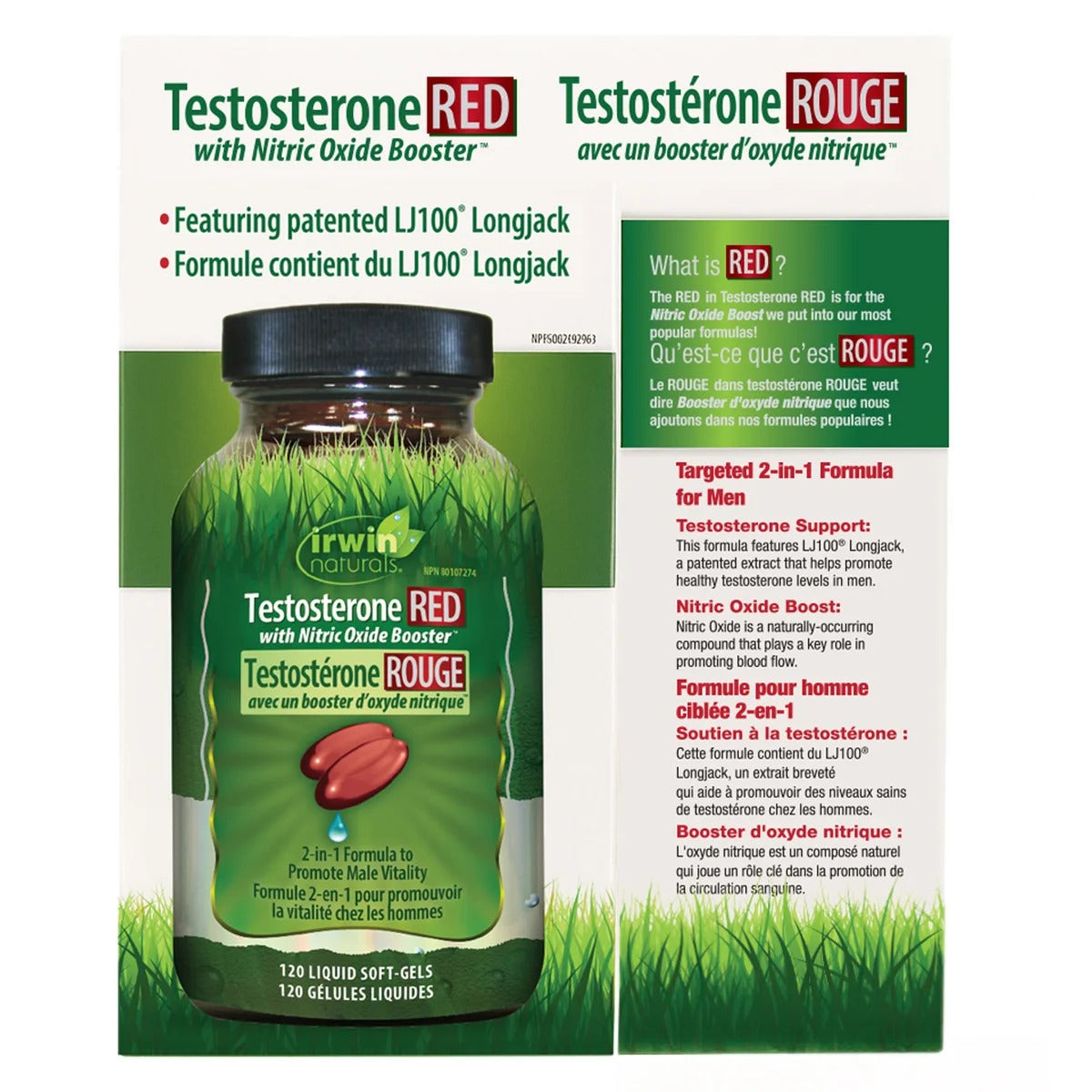 Irwin Naturals 紅鑽睪酮素 + 一氧化氮 (強效增肌/運動表現配方) 120粒 軟膠囊 | 海外代購-Supplements-FIT MART 香港智能健康及運動生活用品專門店：筋膜槍、瑜伽輔助工具、智能健身設備