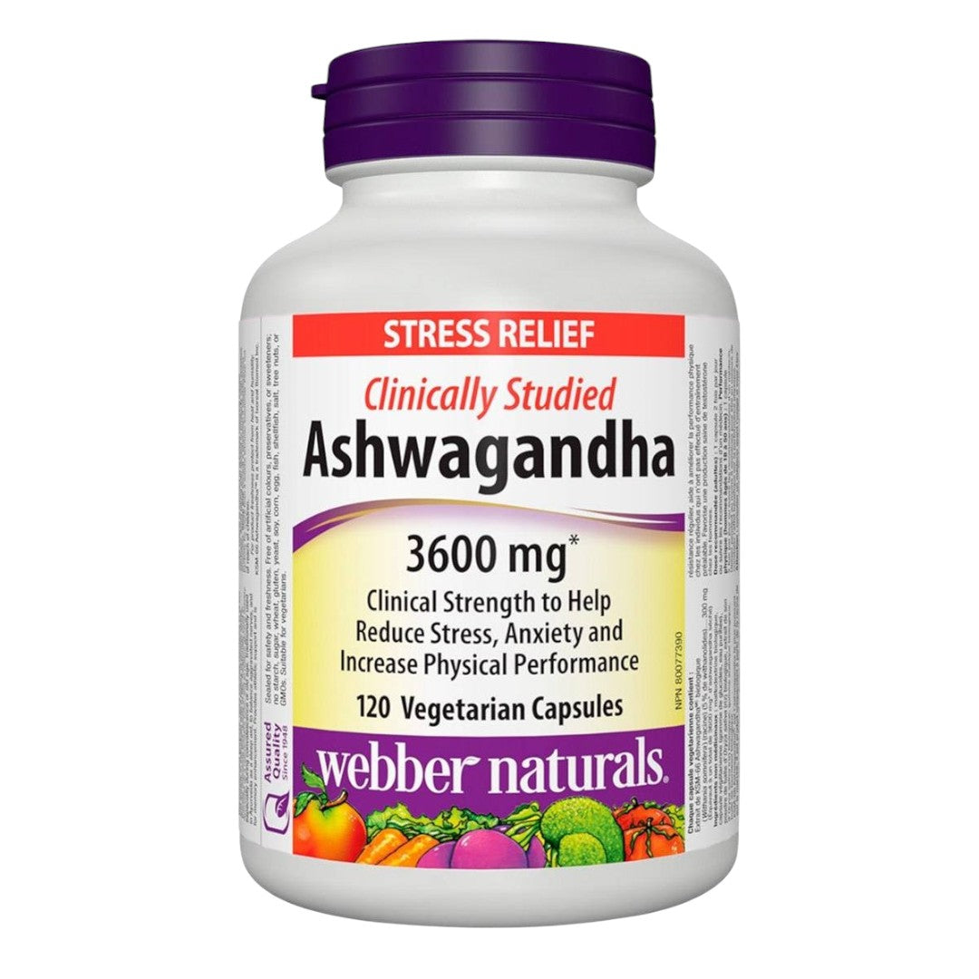 Webber Naturals 有機南非醉茄 (印度人參) 3600mg 特強配方 (240粒 超值套裝) | 海外代購-Supplements-FIT MART 香港智能健康及運動生活用品專門店：筋膜槍、瑜伽輔助工具、智能健身設備