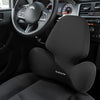 QUEES George's S2D Technology Car Seat Headrest Lumbar Support Neck Pillow - Plus Classic Skin-Friendly Edition