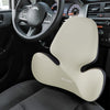 QUEES George's S2D Technology Car Seat Headrest Lumbar Support Neck Pillow - Plus Classic Skin-Friendly Edition