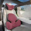 QUEES George's S2D Technology Car Seat Headrest Lumbar Support Neck Pillow - Plus Classic Skin-Friendly Edition
