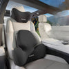 QUEES George's S2D Technology Car Seat Headrest Lumbar Support Neck Pillow - Plus Classic Skin-Friendly Edition