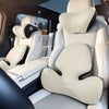 QUEES George's S2D Technology Car Seat Headrest Lumbar Support Neck Pillow - Plus Classic Skin-Friendly Edition