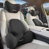 QUEES George's S2D Technology Car Seat Headrest Lumbar Support Neck Pillow - Plus Classic Skin-Friendly Edition
