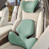 QUEES George's S2D Technology Car Seat Headrest Lumbar Support Neck Pillow - Plus Classic Skin-Friendly Edition