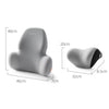 QUEES George's S2D Technology Car Seat Headrest Lumbar Support Neck Pillow - Plus Classic Skin-Friendly Edition