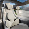 QUEES George's S2D Technology Car Seat Headrest Lumbar Support Neck Pillow - Plus Classic Skin-Friendly Edition