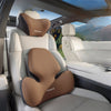 QUEES George's S2D Technology Car Seat Headrest Lumbar Support Neck Pillow - Plus Classic Skin-Friendly Edition