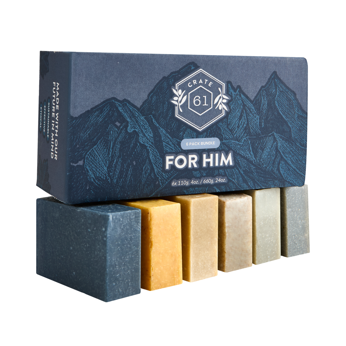 Crate 61 Organics For Him 手工皂 套裝｜日常生活及個人護理 | 海外代購-手工皂-FIT MART 香港智能健康及運動生活用品專門店：筋膜槍、瑜伽輔助工具、智能健身設備