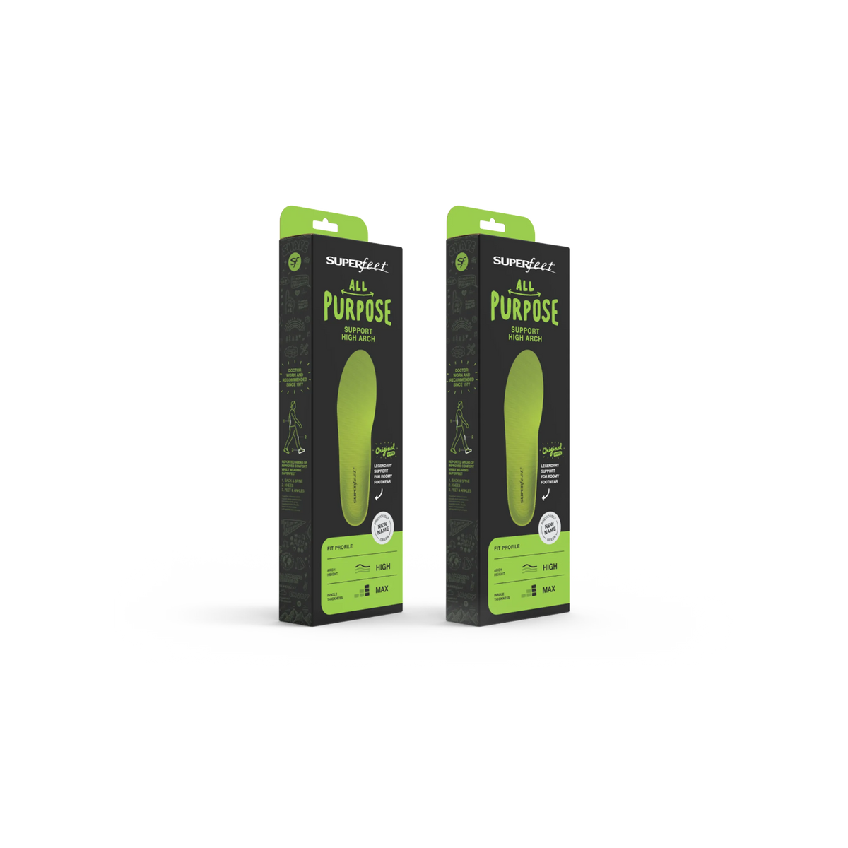 【運動及日常支撐】Superfeet All-Purpose Support High Arch 2-Pack 鞋墊 | 海外代購-鞋墊-FIT MART 香港智能健康及運動生活用品專門店：筋膜槍、瑜伽輔助工具、智能健身設備