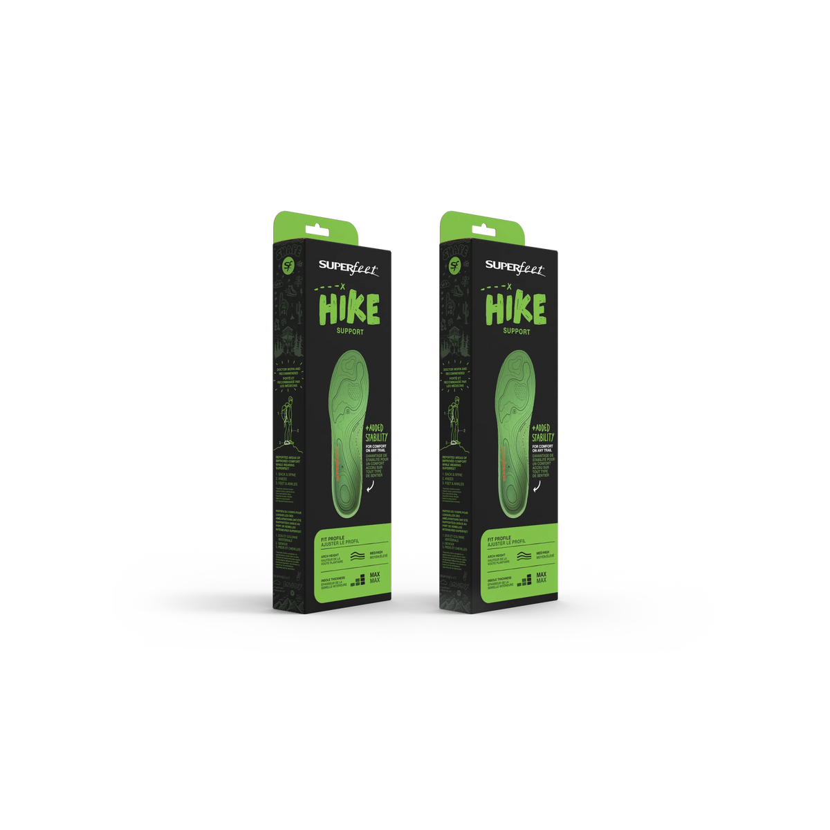【運動及日常支撐】Superfeet Hike Support 2-Pack 鞋墊 | 海外代購-鞋墊-FIT MART 香港智能健康及運動生活用品專門店：筋膜槍、瑜伽輔助工具、智能健身設備