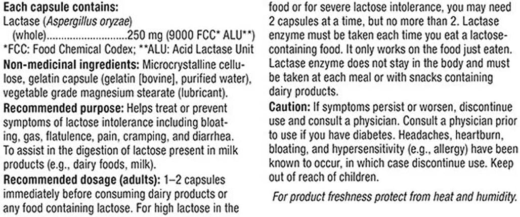 Webber Naturals 特強乳糖酶酵素 250mg 2瓶裝 | 海外代購-Supplements-FIT MART 香港智能健康及運動生活用品專門店：筋膜槍、瑜伽輔助工具、智能健身設備