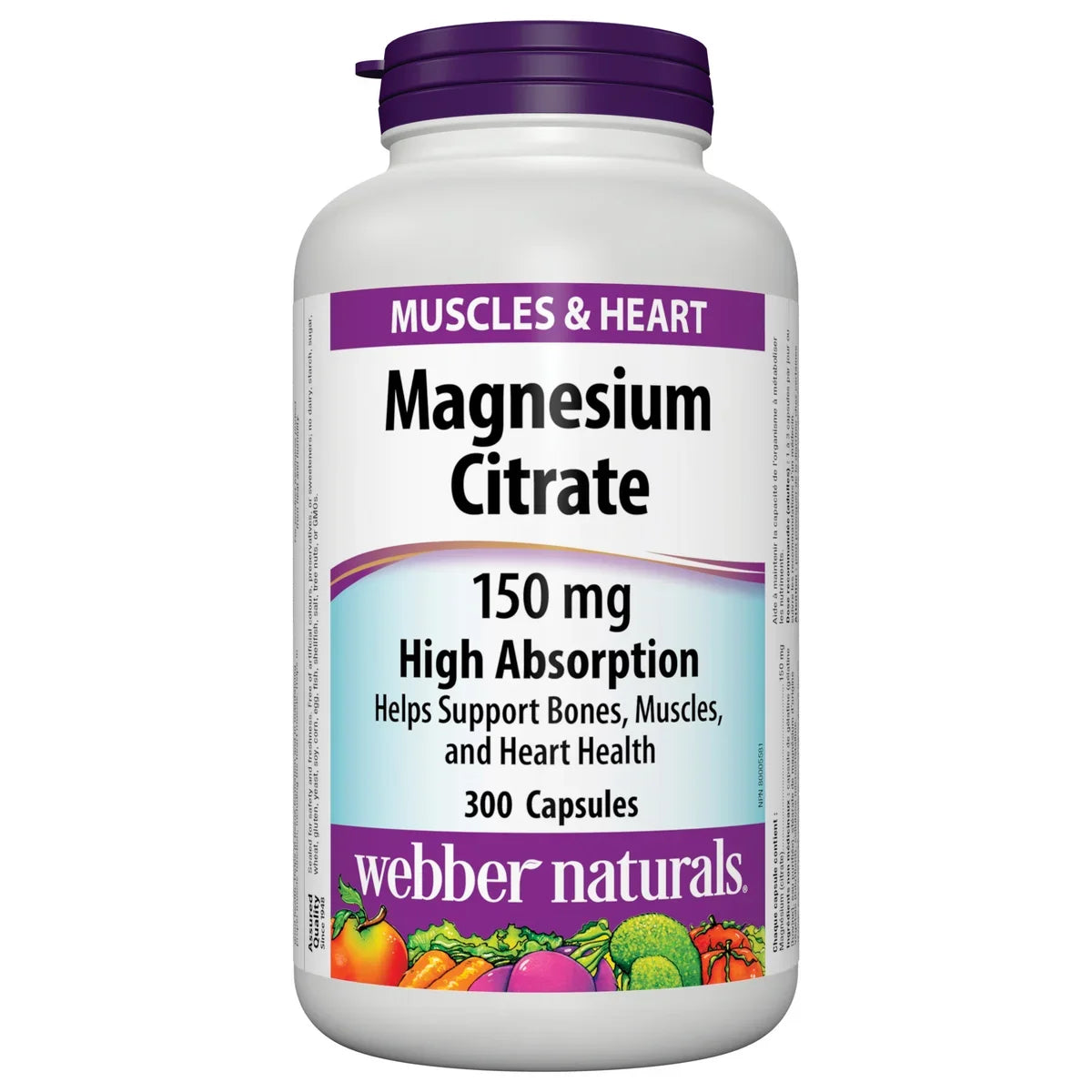 Webber Naturals 高效吸收檸檬酸鎂 150mg (300粒 家庭裝) | 海外代購-Supplements-FIT MART 香港智能健康及運動生活用品專門店：筋膜槍、瑜伽輔助工具、智能健身設備