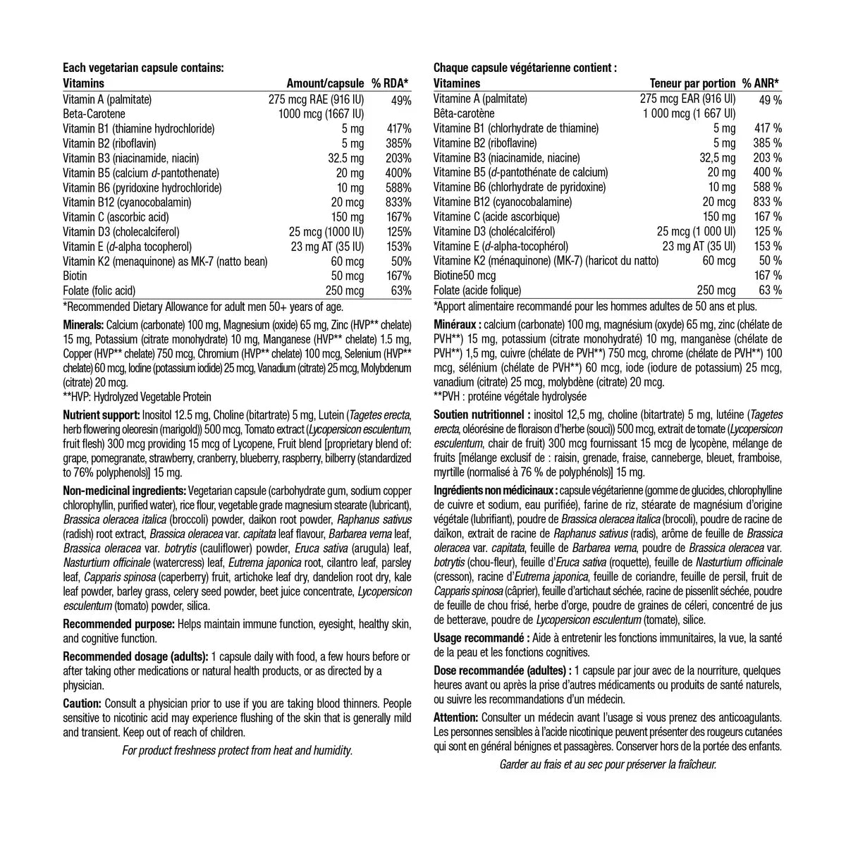 Webber Naturals 男士 50+ 全效綜合維他命 (Most Complete) 180粒 (90粒 x 2樽) | 海外代購-Supplements-FIT MART 香港智能健康及運動生活用品專門店：筋膜槍、瑜伽輔助工具、智能健身設備