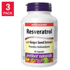 Webber Naturals 白藜蘆醇 (添加葡萄籽精華) 270粒 (90粒 x 3樽)-Supplements-FIT MART 香港智能健康及運動生活用品專門店：筋膜槍、瑜伽輔助工具、智能健身設備