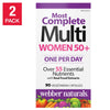 Webber Naturals 女士 50+ Most Complete 全效綜合維他命 (植物膠囊) 180粒-Supplements-FIT MART 香港智能健康及運動生活用品專門店：筋膜槍、瑜伽輔助工具、智能健身設備